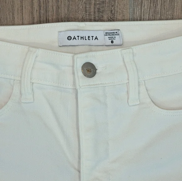 Like new! Athleta White Skinny Jeans - Picture 4 of 6